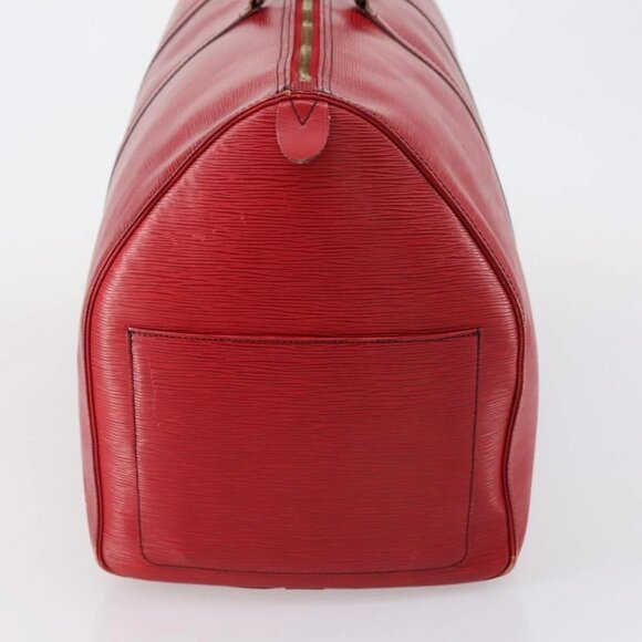 LOUIS VUITTON Epi Keepall 60 Boston Bag Red M42947 LV Auth 148138 - Picture 4 of 16
